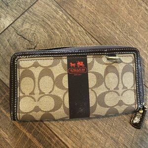 Brown coach wallet